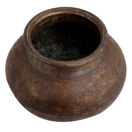 Handmade Black Brass South Indian Water pot Or Matka