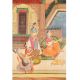 Handmade Mughal Canvas painting Of Royal Beloveds