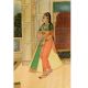 Handmade Mughal Canvas Painting Of Mujra To Entertain the King