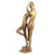 Handmade Golden Brass Couple Love Caress Figurine