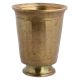 Handmade Bronze Finish Brass Glass With Round Base