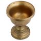Handmade Antique Brass Cup With Round Bottom On A Stand