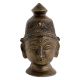 Handcrafted Brown Brass Buddha Head Showpiece
