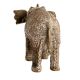 Handmade White Brass Engraved Elephant Decoration Statue