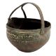 Handmade Old Black Brass Gokarnam Or Serving Pot