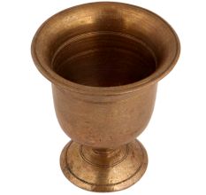 Handmade Golden Brass Serving Cup With Stand For Decoration