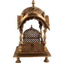 Copper Crafted Temple Decor Small For Home And Pooja Room