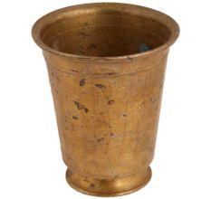 Handmade Brown Patina Brass Traditional Water Drinking Glass