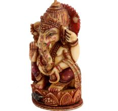 Ganesh Hand-painted Handmade Statue For Health And Prosperity