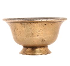 Handmade Golden Brass Serving Pedestal  Cup