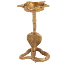 Handmade Golden Naga Cobra Oil Lamp For Decoration