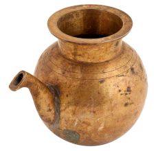 Handmade Antique Brass Rare Ganga jal Water Pot