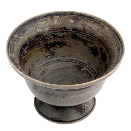 Handmade Black Brass Punch Bowl Or Serving Cup