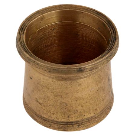 Handmade Antique Golden Brass Panchpatra Cup