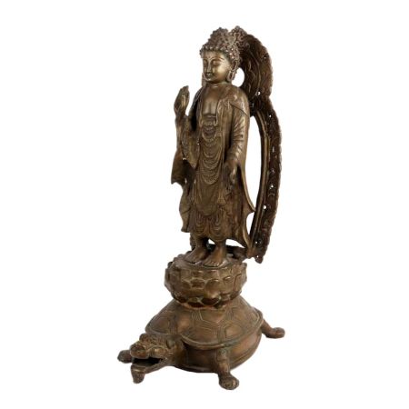 Buddha Statue On Tortoiseshell