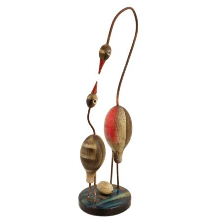 Mother-child Stork Statue For Gifting And Home Decor