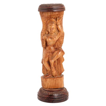 Hand Carved Dancing Lady Goddess Statue