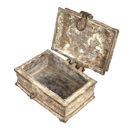 Hand Carved Designer Tarnished Brass Multipurpose Storage Box