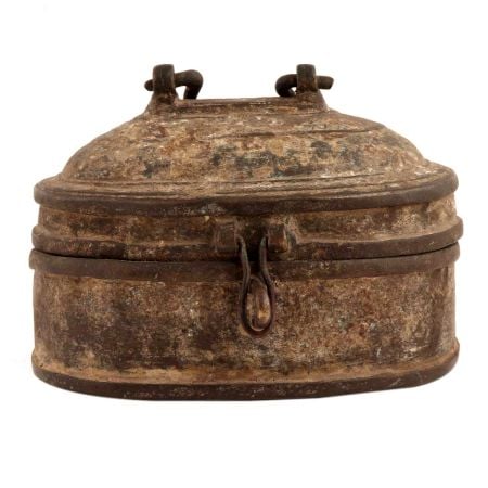 Old-style Brass Container For Storing Knickknacks
