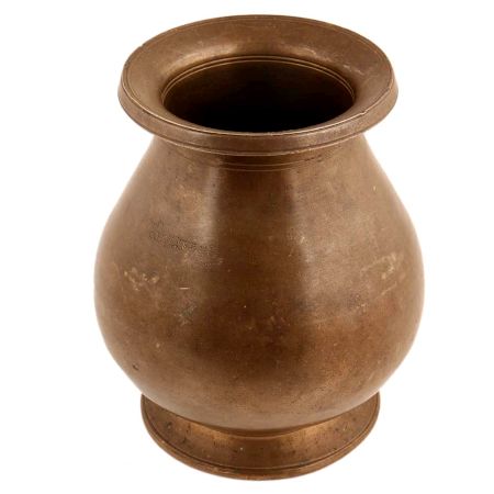 Handmade  Brown Brass Ritual Lota From Kerala