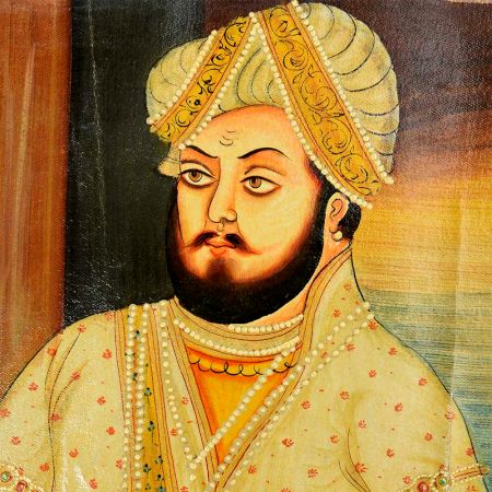 HandmadeÂ Multicolour Painting Of Hindu Maharaja