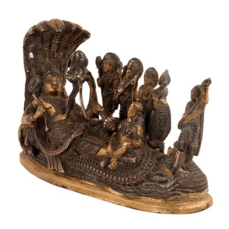 Holy God Vishnu Statue With Sheshnag For Divine Blessings