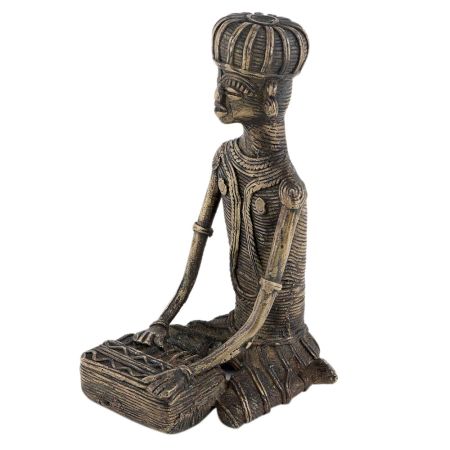 Tribal Man Drummer Statue For Gifting