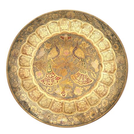 Beautiful Peacock Decor Plate For Indoor Decorations