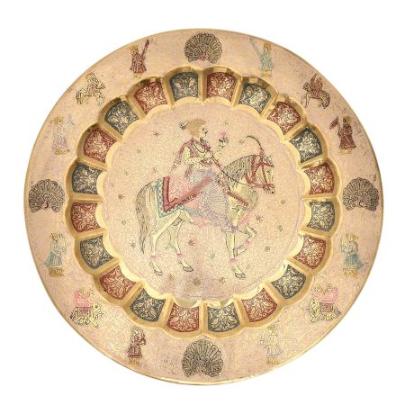 Antique Mughal Style Decor Plate For Home Decor
