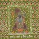 Intricate Pichwai Sreenathji Painting On Green Cloth