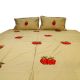 Embroidery Bedsheet With Strawberry Booty Work