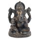 Handmade Black Brass Ganesha Statue In Sitting Posture