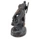 Handmade Black Brass Ganesha Statue In Sitting Posture