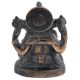 Handmade Black Brass Ganesha Statue In Sitting Posture