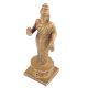 Handmade Golden Brass Standing Goddess Laxmi Idol Statue