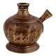 Handmade Brown Brass Munhall Style Hookah Base Pot