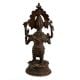 Handmade Brown Patina Brass Tribal Standing Ganesha Statue