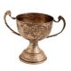 Handmade Silver Brass Trophy Cup With Two Handles