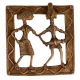 Handmade Brown Brass Tribal Musicians Dhokra Art