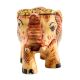 Elephant Hand-painted Trunk Up For Living Room Spaces