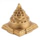 Handmade Golden Brass Meru Laxmi Shree Yantra Statue