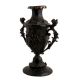 Handmade Antique Brass Urn or Flower Vase With Intricate Design And Handles