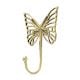 Handmade Golden Brass Butterfly Wall Mounted Hook for Hanging Clothes