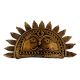 Handmade Antique Brass Sun God Face Dhokra Art Wall Hanging