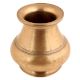 Handmade Golden Brass Pot From Tamil Nadu