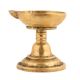 Handcrafted Golden Brass Puja Oil Diya With Single Face