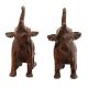 Handmade Brown Brass Elephant Statue Pair