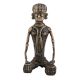 Tribal Man Drummer Statue In Brass