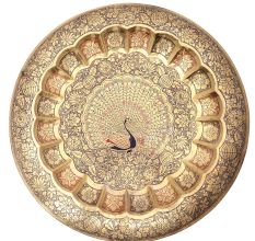 Peacock Embellished Decorative Tray For All Occasions And Festivals