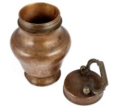 Handmade Brown Brass Milk Pot Or Gangajal Pot